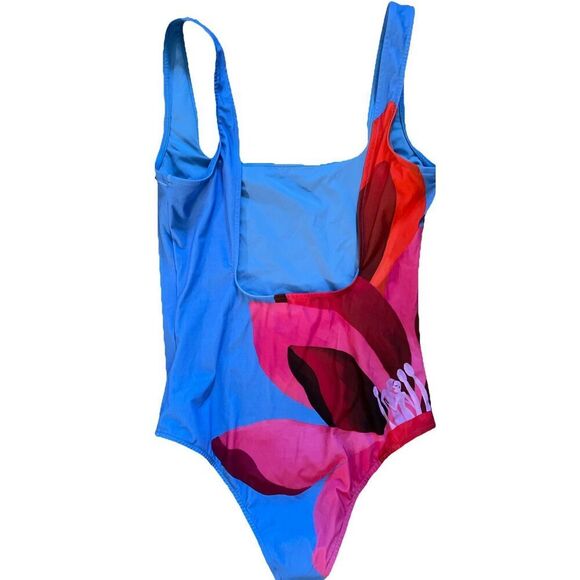 New Farm Rio Watercolor Floral One-Piece Swimsuit size Medium - Picture 7 of 7